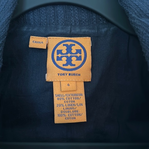 Tory Burch 3/4 sleeve blazer jacket sz 4 EUC - Picture 5 of 5